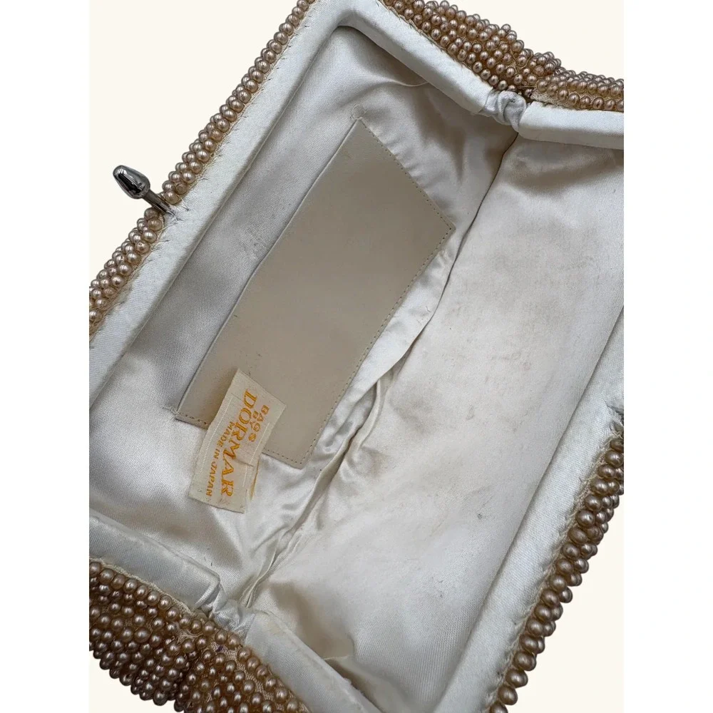 Vintage Bags by Dormar Beaded Clutch Floral Butterfly Evening Bag Made in Japan